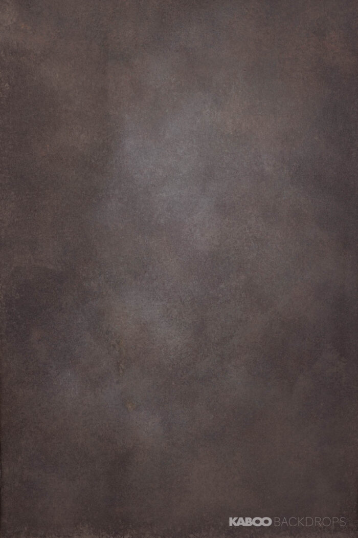 Brauner Studio Backdrop Fotohintergrund auf Leinwand mit grauem Verlauf im Zentrum