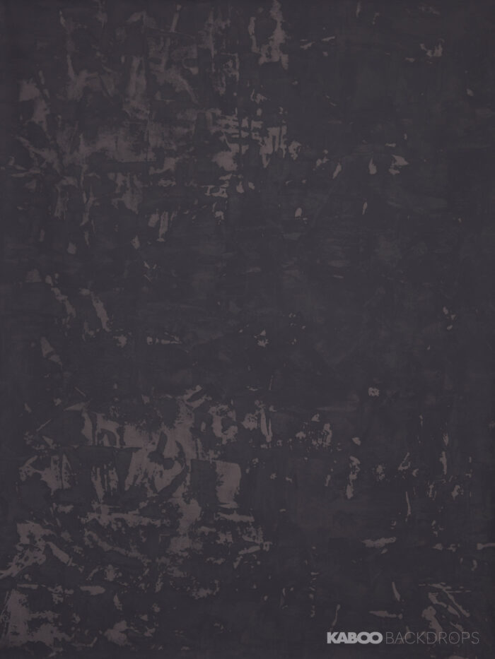 Dunkelgrauer Studio Backdrop Fotohintergrund auf Leinwand mit hellgrauen Flecken