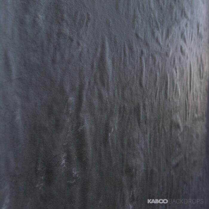 Dunkelgrauer Studio Backdrop Fotohintergrund auf Leinwand mit Wellen und kleinen weissen Flecken