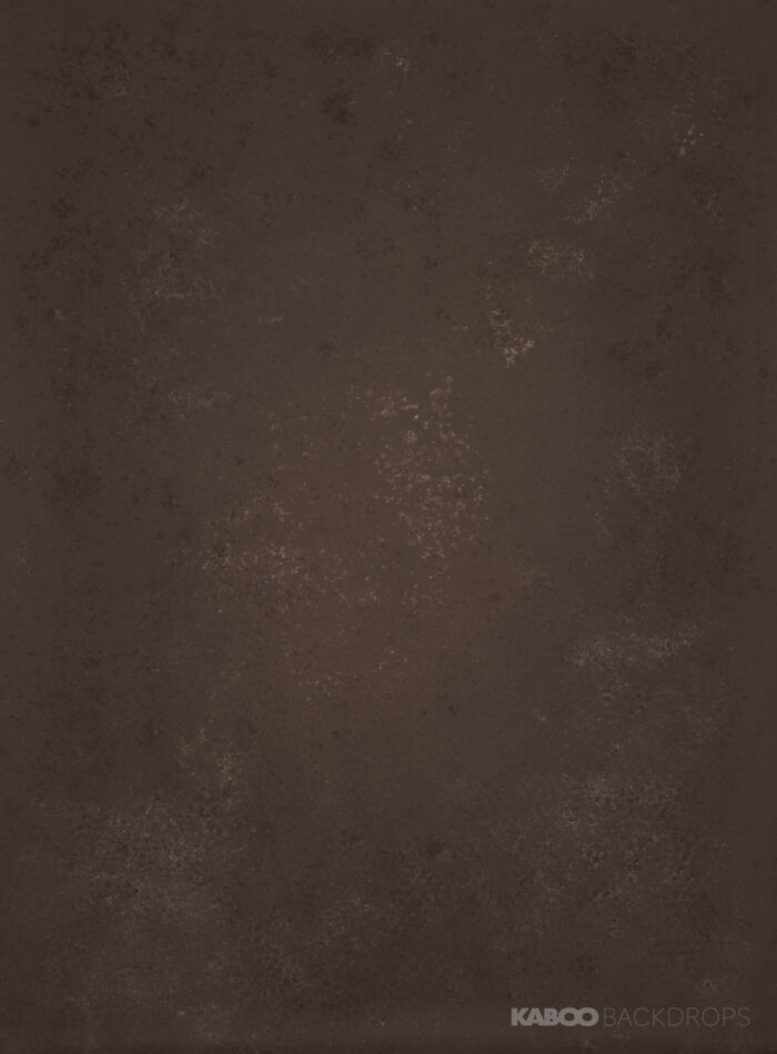 Dunkelbrauner Studio Backdrop Fotohintergrund auf Leinwand Braun mit hellbraunen Flecken
