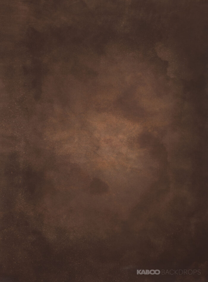 Zweiseitig Studio Backdrop Fotohintergrund auf Leinwand Braun mit hellbraunem Verlauf im Zentrum