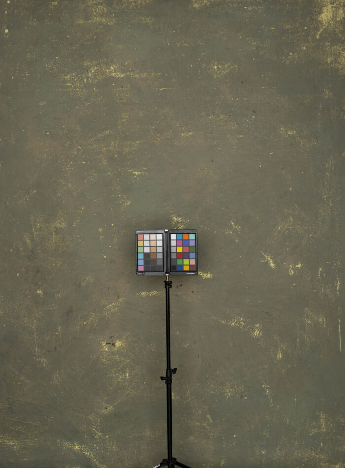 Oliv-Grün Studio Backdrop Fotohintergrund mit gelben Einschüssen